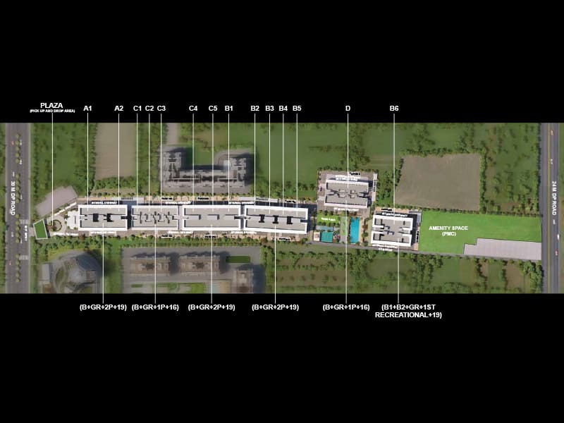 Floor plan of Majestique Signature Towers &mdash; photo gallery, images, brochure, amenities, cost sheet, price breakup, availability details, RERA number, RERA certificate, possession date, layout plan, logo, floor plan, master plan, and location map showcasing project highlights and features.